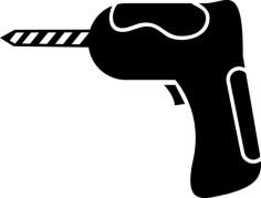 Power Drill Engraving Svg Design, Free Vectors File